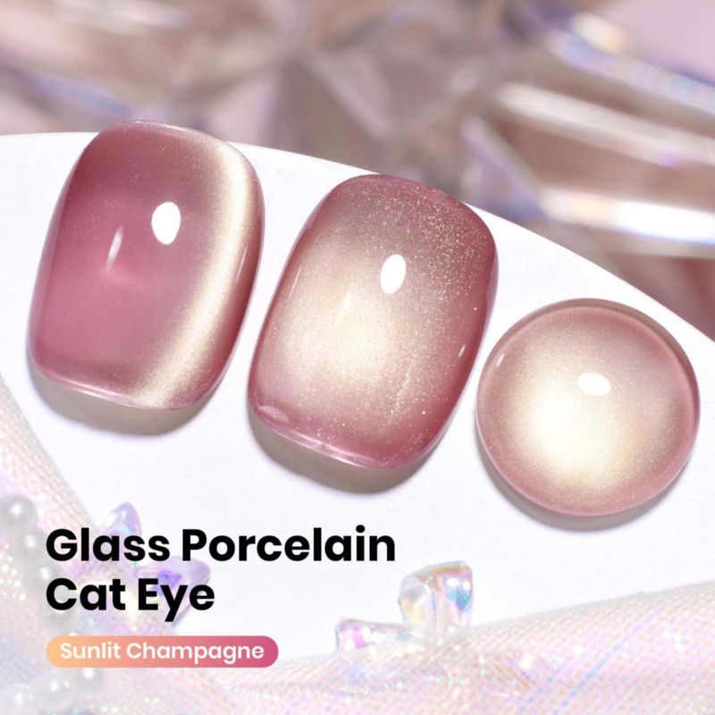 Gel de uñas Beetles 15 ml Rosa Cat Eye Sunlit