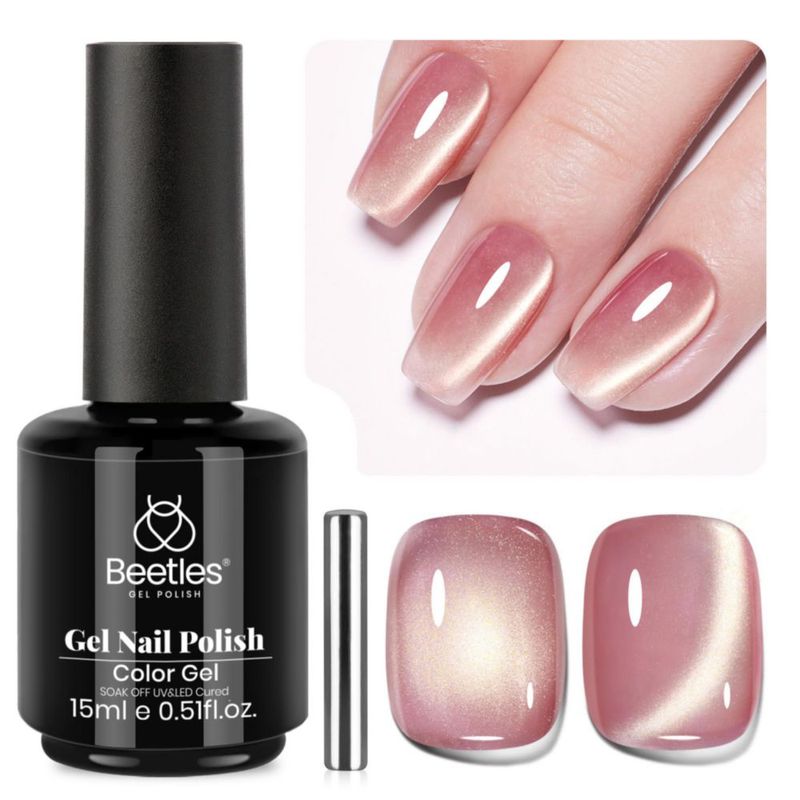 Gel de uñas Beetles 15 ml Rosa Cat Eye Sunlit