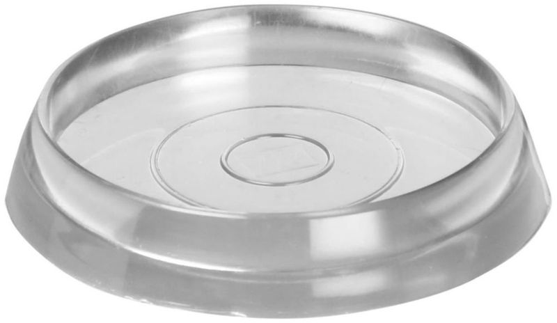 Copas protectoras para ruedas de muebles SOFT TOUCH transparentes redondas 4 unidades 46 cm