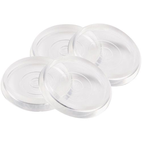 Copas protectoras para ruedas de muebles SOFT TOUCH transparentes redondas 4 unidades 46 cm