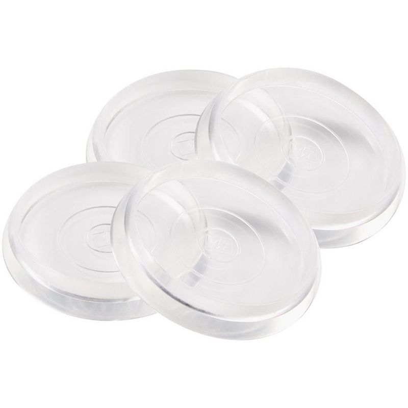 Copas protectoras para ruedas de muebles SOFT TOUCH transparentes redondas 4 unidades 46 cm