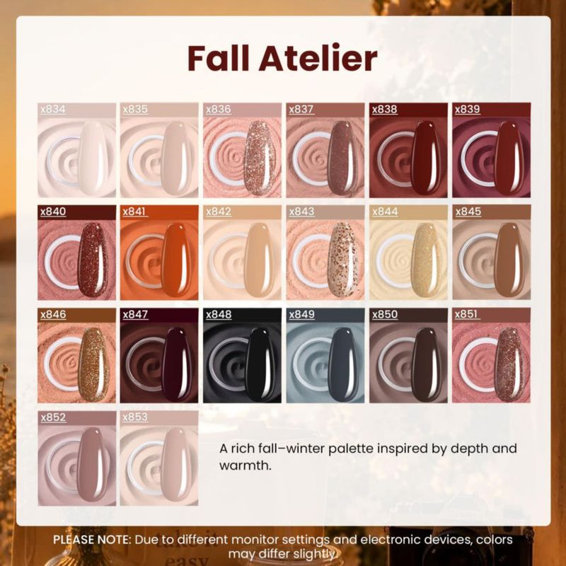 Kit de uñas con polvo de inmersión Beetles Gel Polish - 20 colores