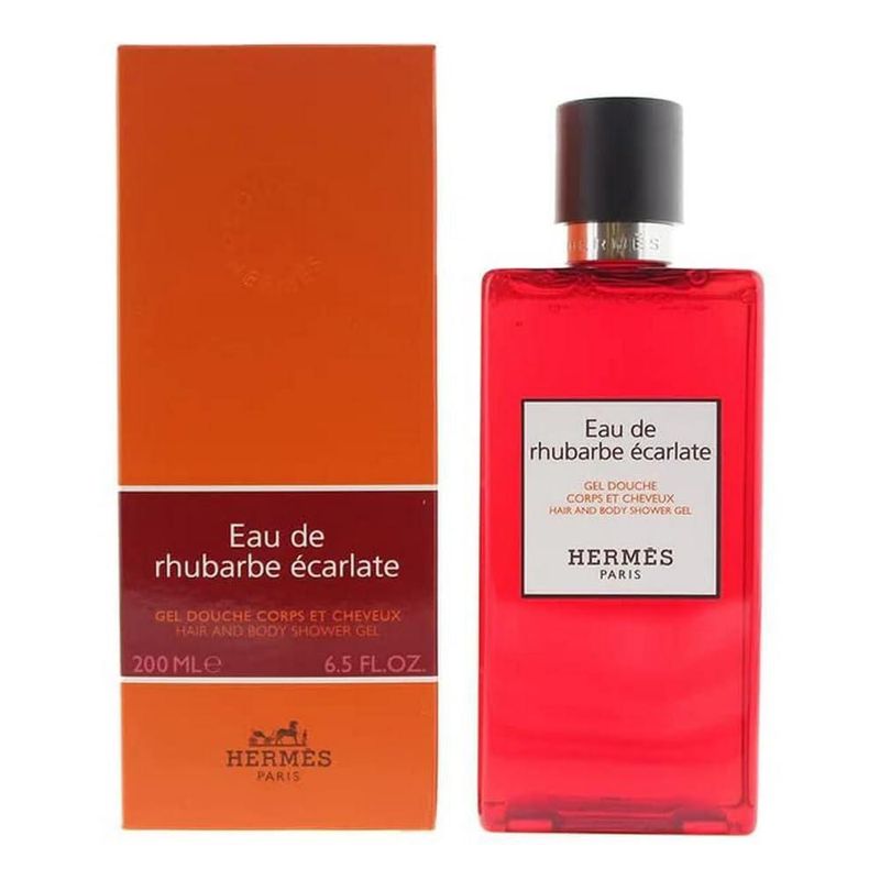 Gel de ducha Hermes Eau De Rhubarbe Ecarlate para cabello y cuerpo 200 ml