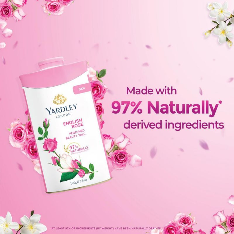 Talco perfumado Yardley London English Rose 250 g