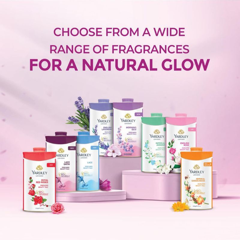 Talco perfumado Yardley London English Rose 250 g