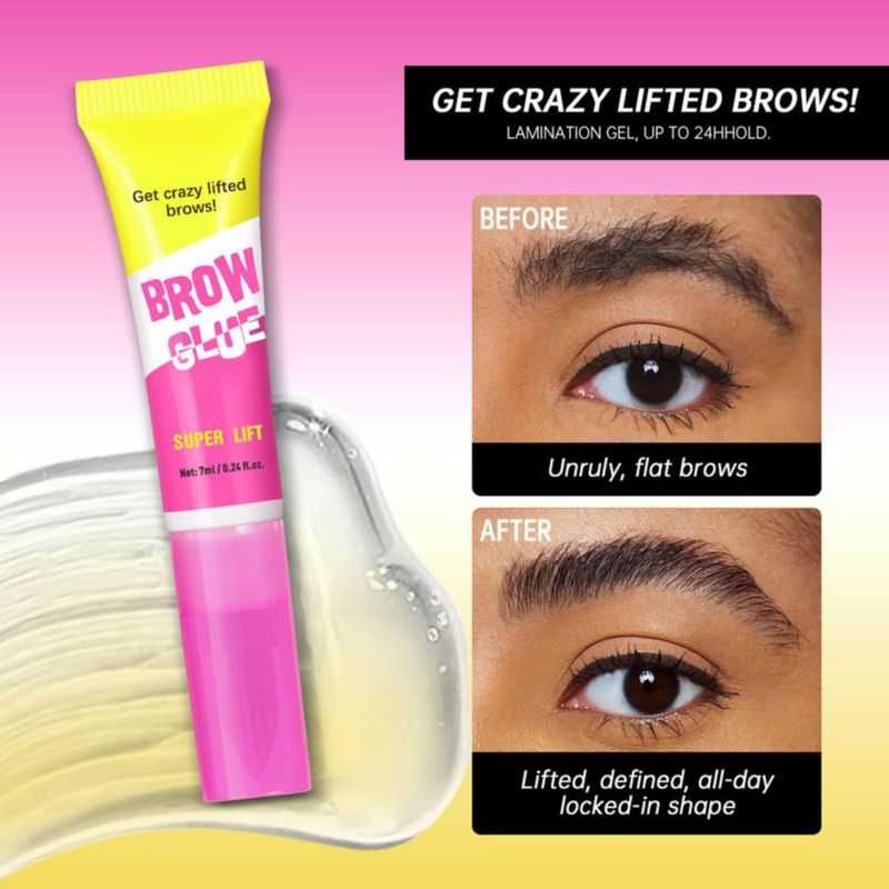 Pegamento para Cejas HUDABABY Pack de 2 Transparente y de Larga Duración