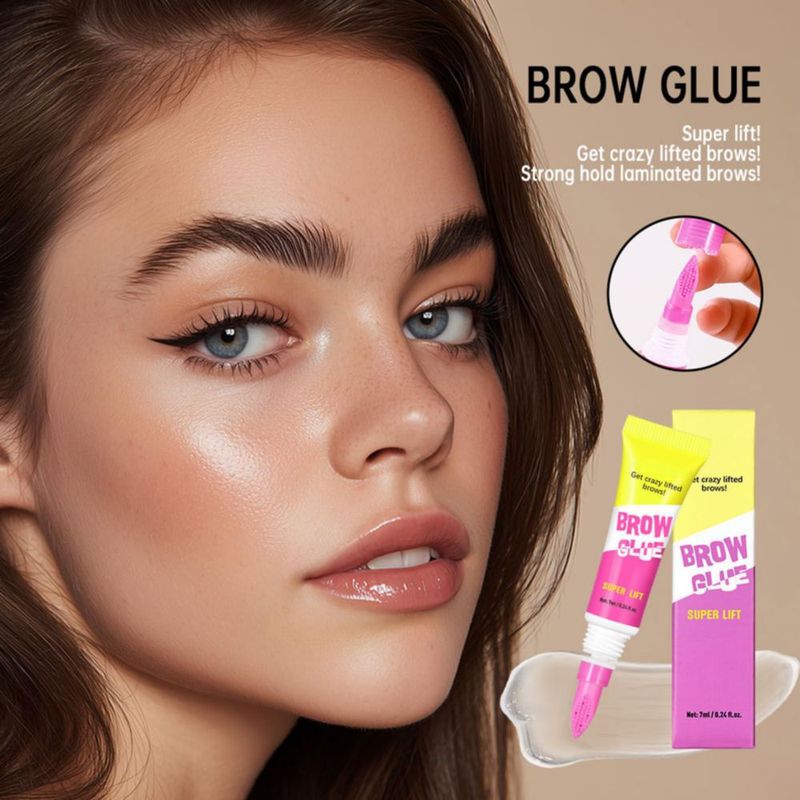 Pegamento para Cejas HUDABABY Pack de 2 Transparente y de Larga Duración