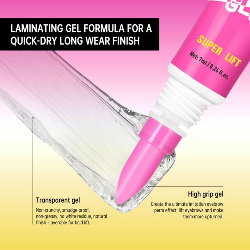 Pegamento para Cejas HUDABABY Pack de 2 Transparente y de Larga Duración