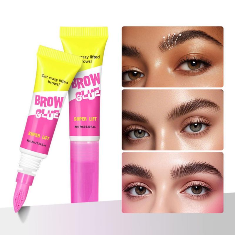 Pegamento para Cejas HUDABABY Pack de 2 Transparente y de Larga Duración