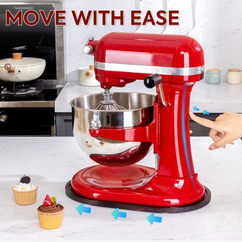 Alfombra Deslizante de Madera HouseJoy 5-8 Qt para Batidora KitchenAid