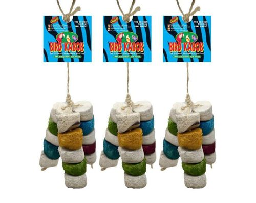 Juguete para pájaros BIRD KABOB Chiquito – Pack de 3 (desmenuzable)