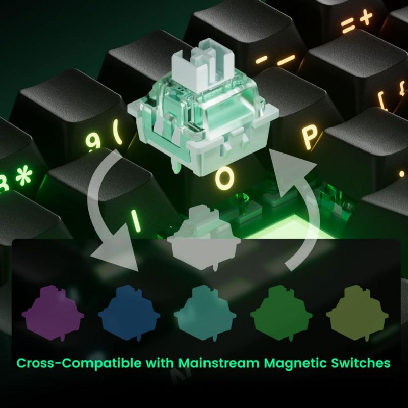 Teclado MONSGEEK FUN60 Pro Inalámbrico 60% Blanco ARGB
