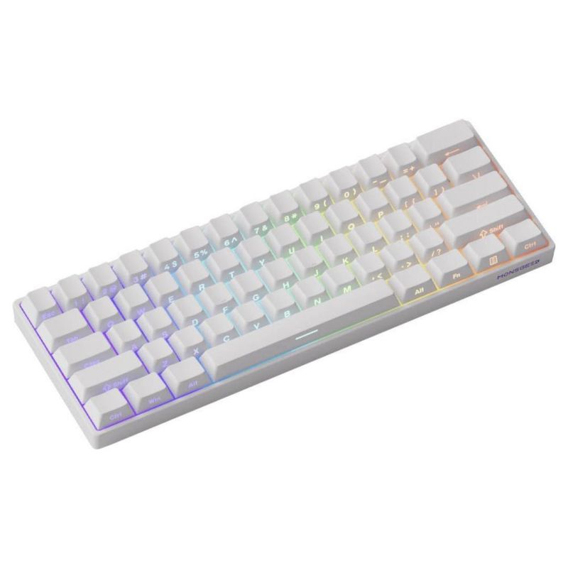Teclado MONSGEEK FUN60 Pro Inalámbrico 60% Blanco ARGB