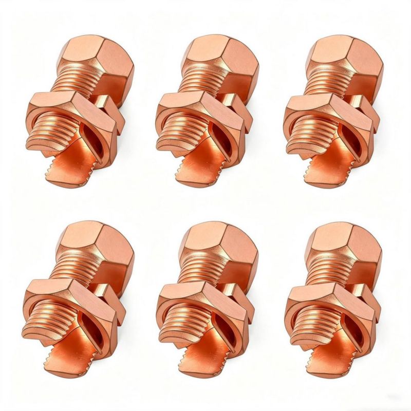 Conector de perno dividido Bntyok - Pack de 6 cobre 6-8 AWG