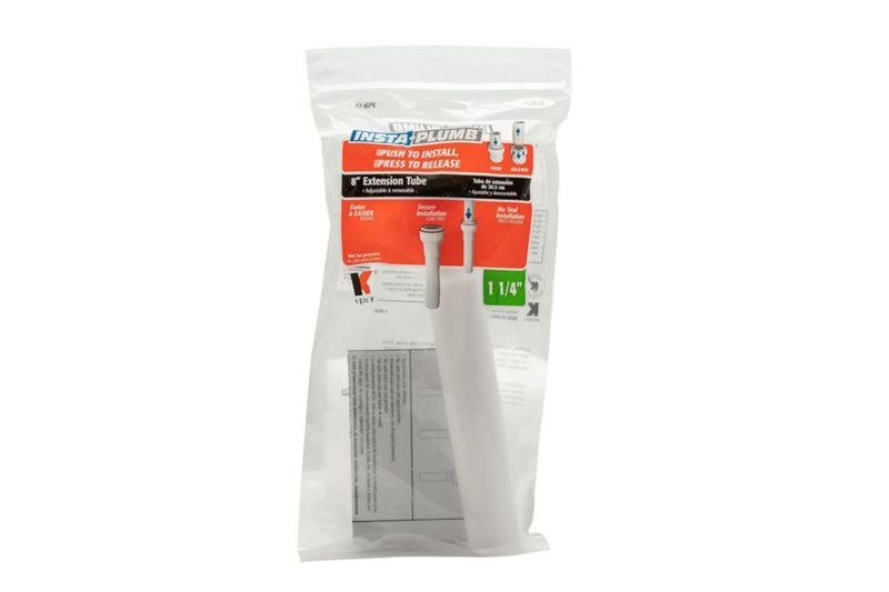Tubo de extensión Plumb Pak Insta-Plumb de 32 cm x 20 cm color blanco