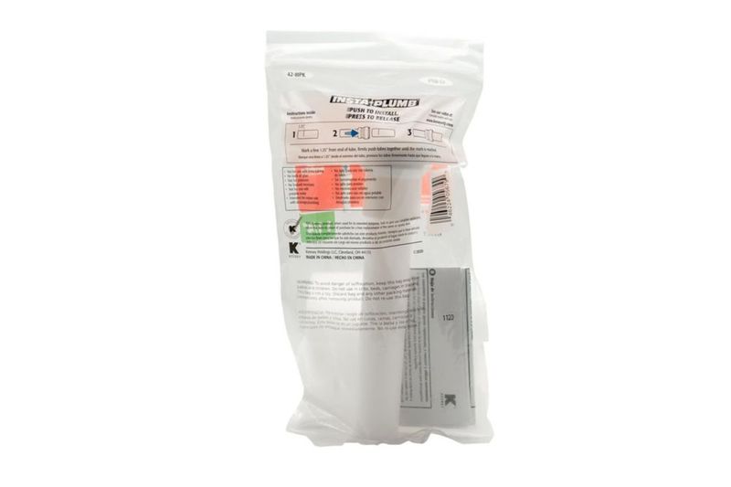 Tubo de extensión Plumb Pak Insta-Plumb de 32 cm x 20 cm color blanco