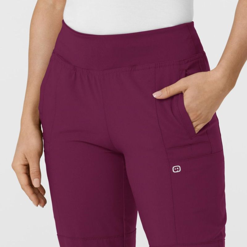 PANTALONES WINK W123 Cargo Scrub Color Vino 1X TAL