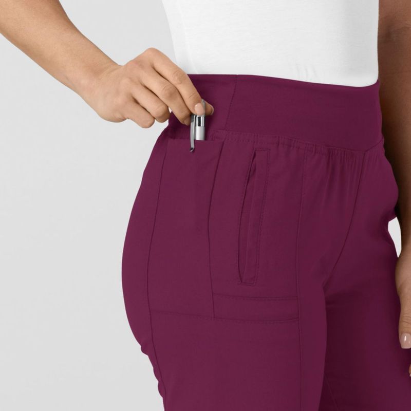 PANTALONES WINK W123 Cargo Scrub Color Vino 1X TAL