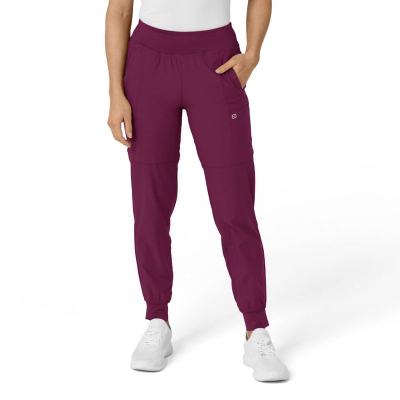 PANTALONES WINK W123 Cargo Scrub Color Vino 1X TAL