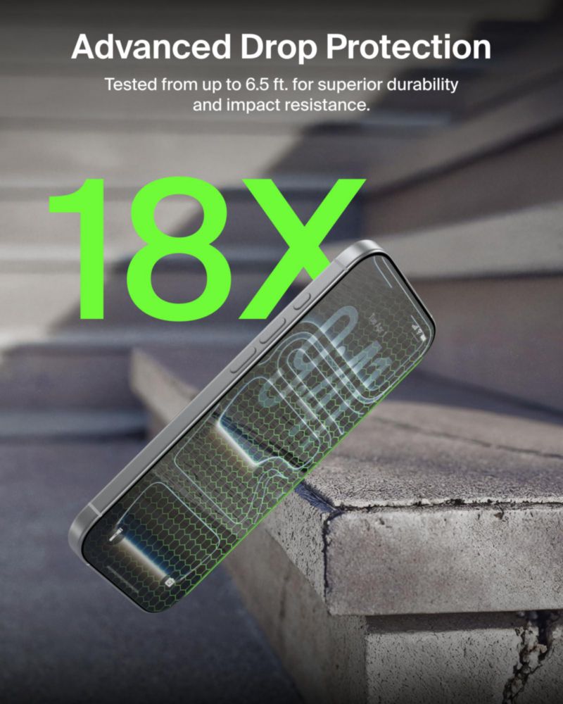 Protector de pantalla de privacidad de vidrio Belkin para iPhone 17 Pro