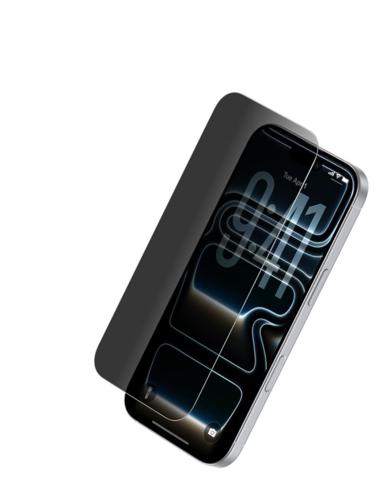 Protector de pantalla de privacidad de vidrio Belkin para iPhone 17 Pro