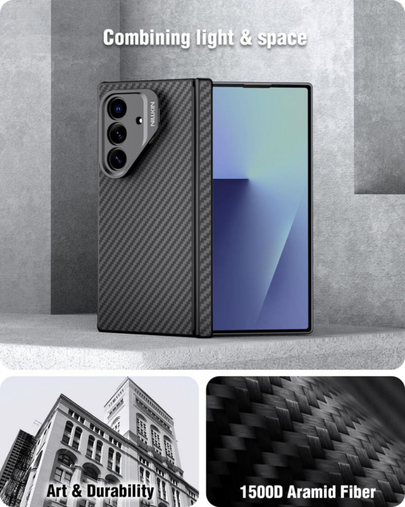 Funda Nillkin para Samsung Galaxy Z Fold 7 MagSafe negra