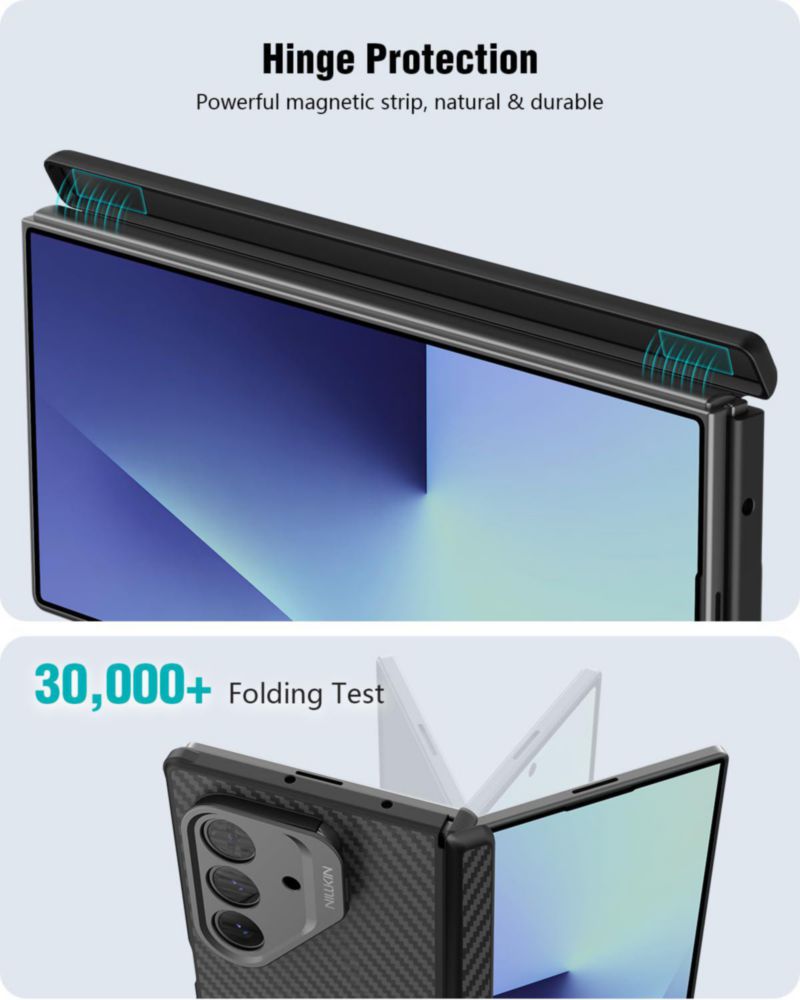 Funda Nillkin para Samsung Galaxy Z Fold 7 MagSafe negra