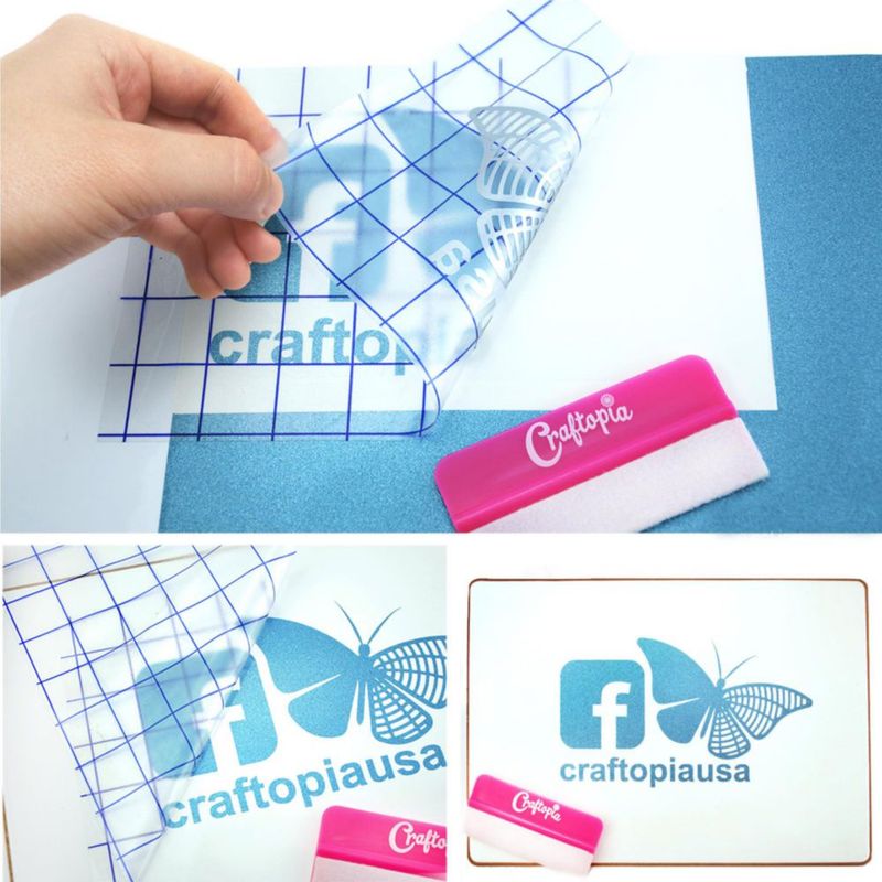 Cinta de Transferencia Craftopia 30 cm x 36 m Cuadrícula Azul