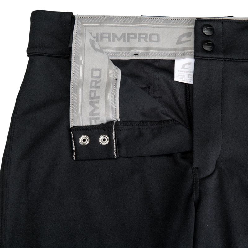 Pantalones de béisbol CHAMPRO talla S negro con abertura inferior