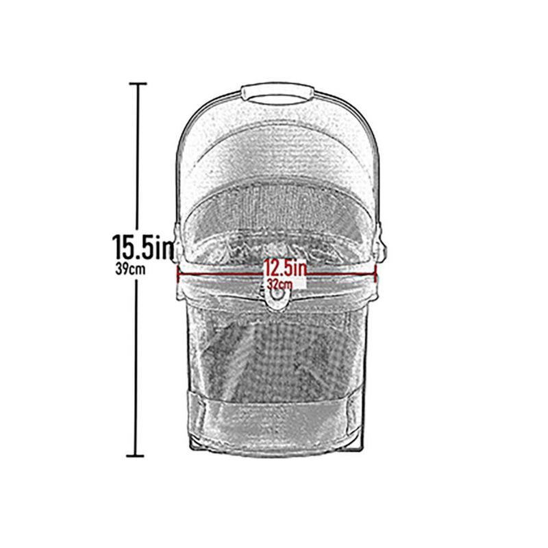Asiento para mascotas Pet Gear 39 cm Lila Sin Cremallera Vista 360