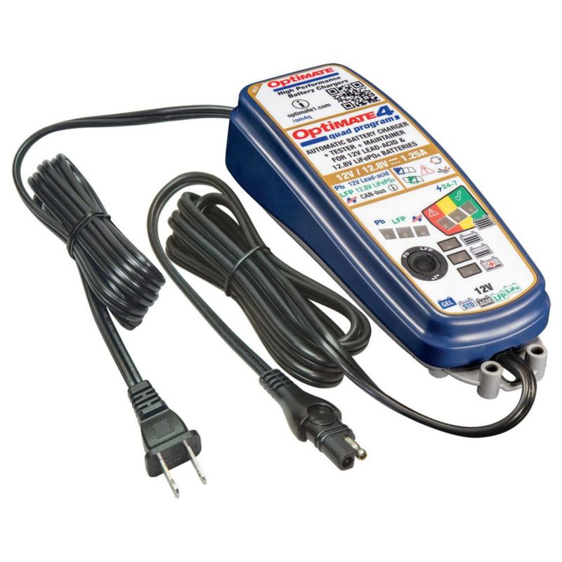 Cargador de Baterías Tecmate TM631 1.25 A 12 V/12.8 V