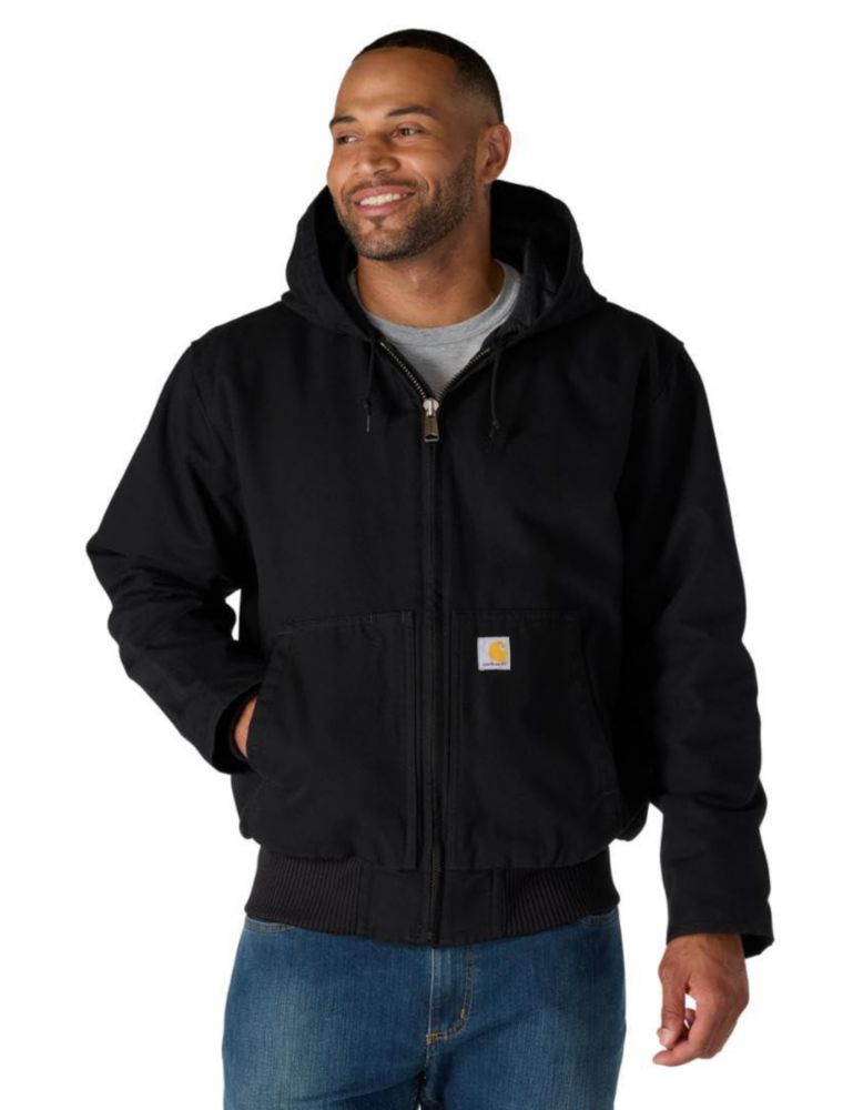 Abrigo Carhartt X-Large Tall negro Washed Duck