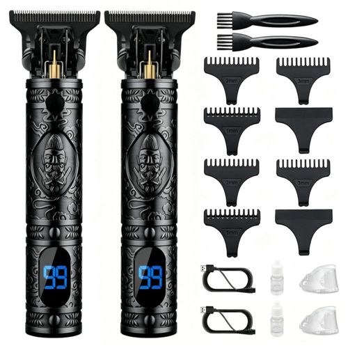Recortadora de barba Saoilli con cuchilla T y pantalla LCD - 180 min