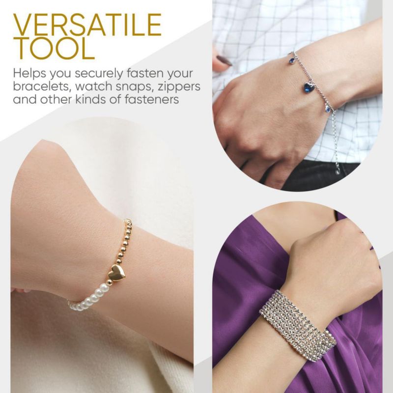 Ayudante de Pulseras de Metal Dorado Portátil – Mission Gallery