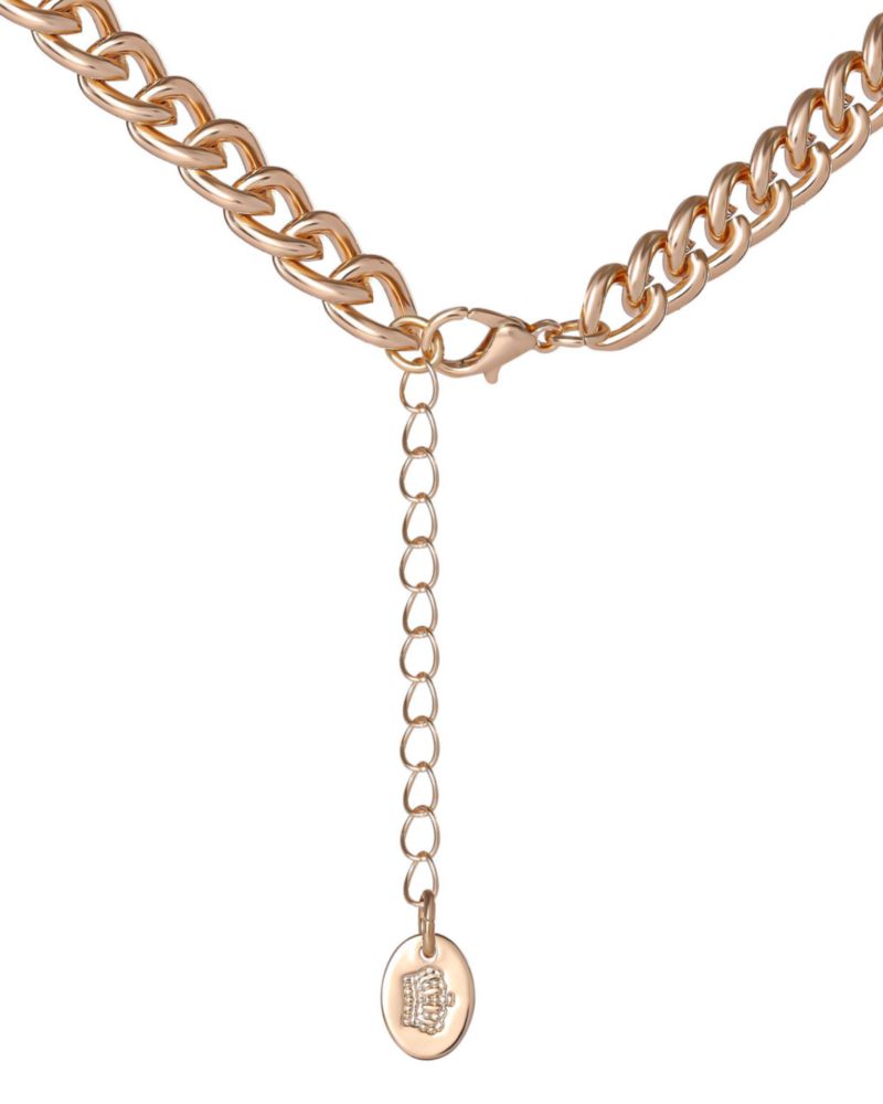 Collar Juicy Couture tono dorado corazón 41‑71 cm