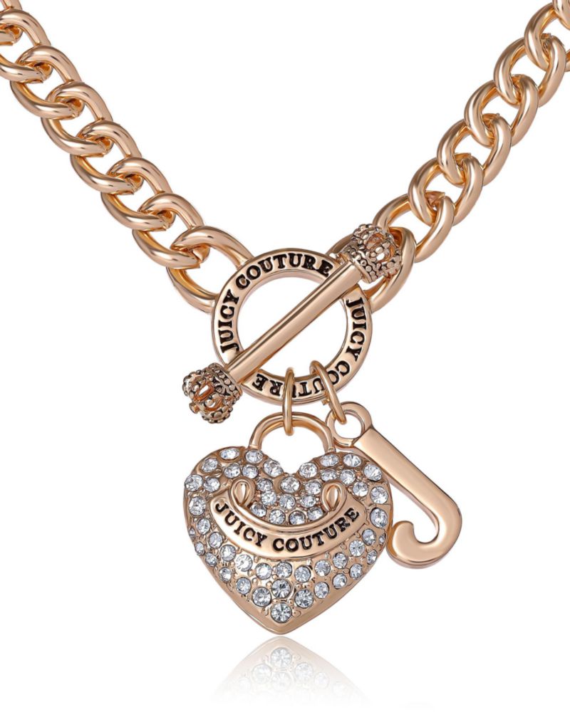 Collar Juicy Couture tono dorado corazón 41‑71 cm