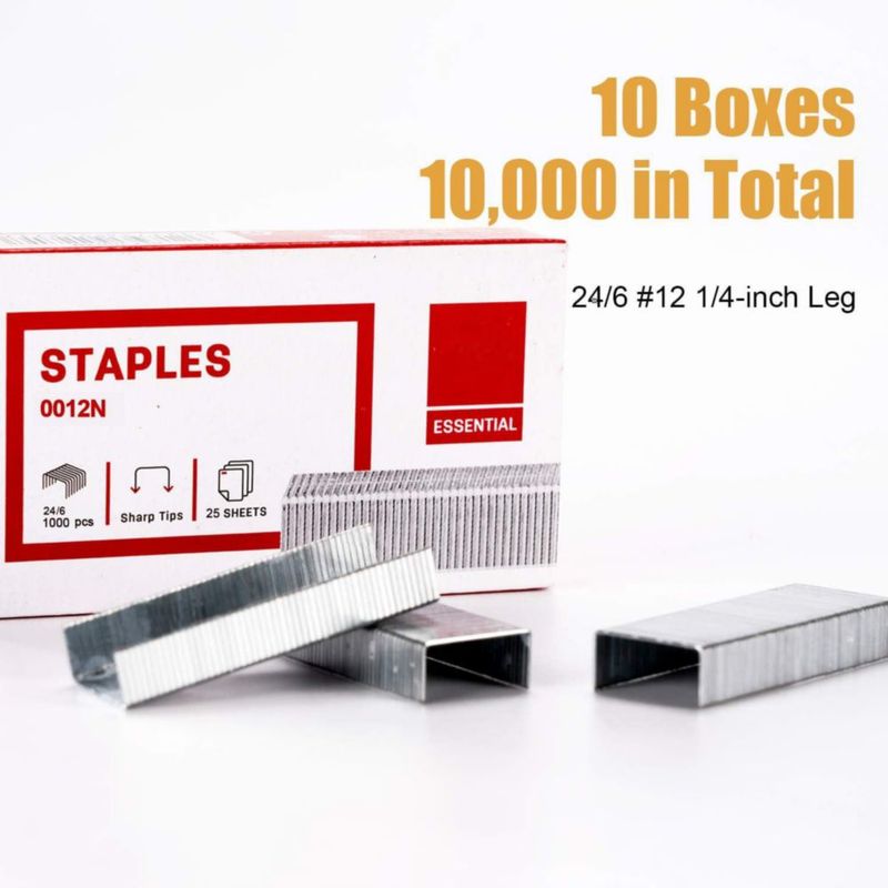Grapas Leven 10.000 uds 1/4" (6 mm) 24/6