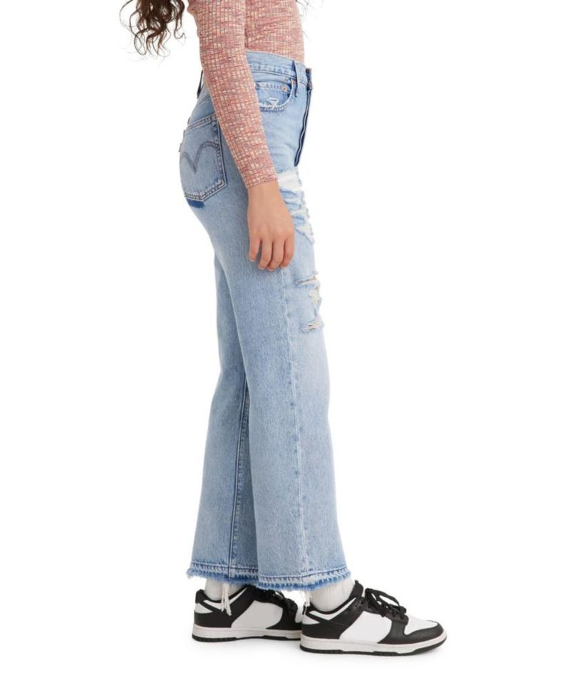 Jeans Levi's Ribcage Straight 24 Índigo Claro para mujer