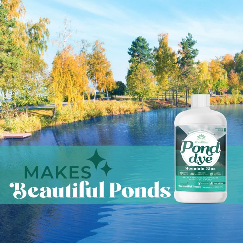 Tinte para Estanques PondBliss 946 ml Azul Seguro para Peces