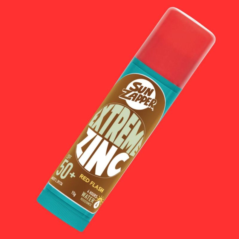 Protector Solar Sun Zapper Extreme Zinc SPF50+ Barra 15 g Rojo Destello