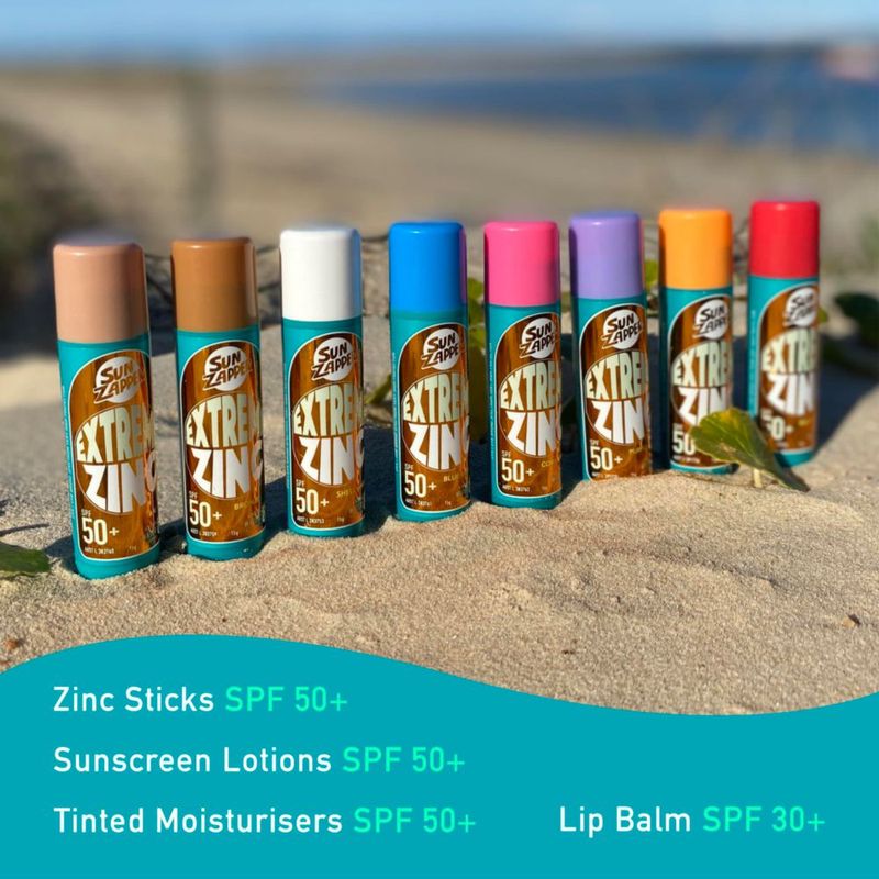 Protector Solar Sun Zapper Extreme Zinc SPF50+ Barra 15 g Rojo Destello