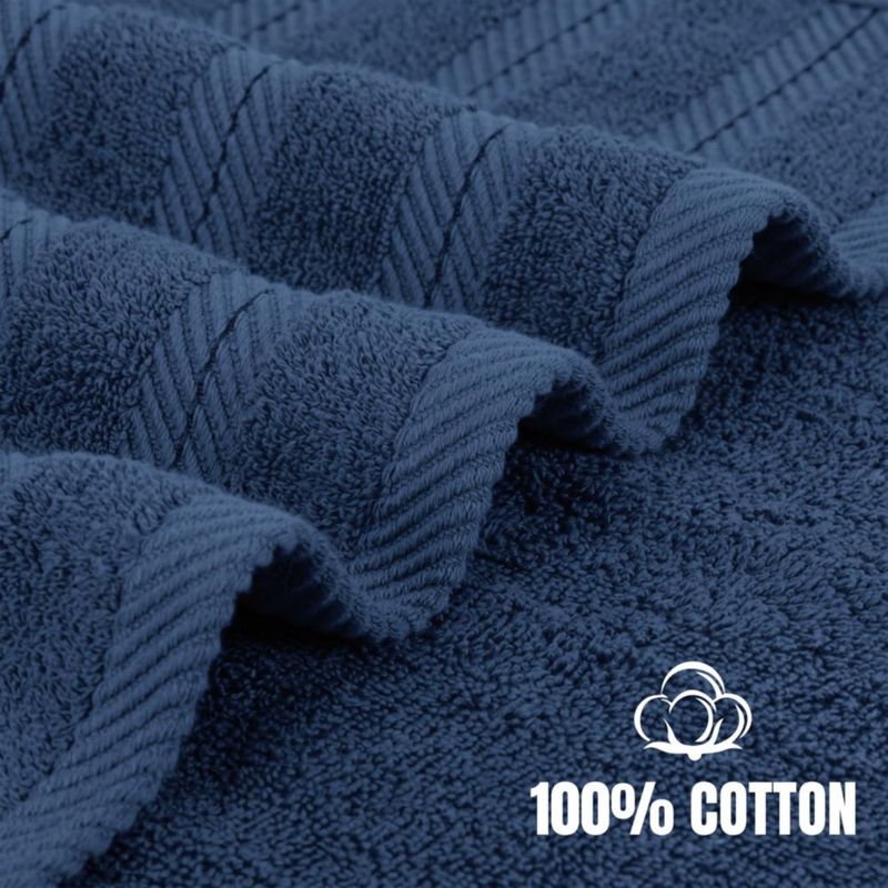 Juego de Toallas Utopia Towels 8 piezas color azul marino