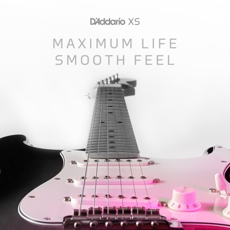 Cuerdas D'Addario XS 10-46 (2 juegos) recubiertas para guitarra eléctrica