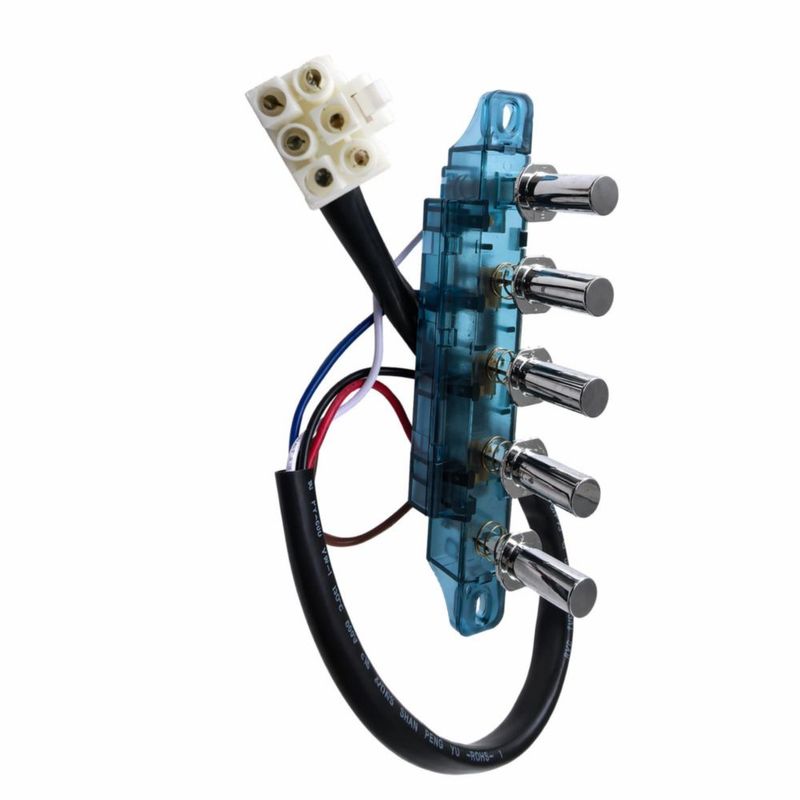 Interruptor de botones ruehalf de 5 botones 137 cm con cable de 40 cm