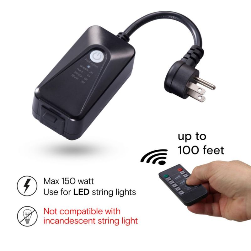Regulador de Enchufe Brightech 150W LED Control Remoto Impermeable