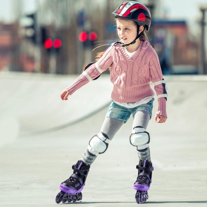 Patines en línea PAPAISON ajustables con ruedas luminosas