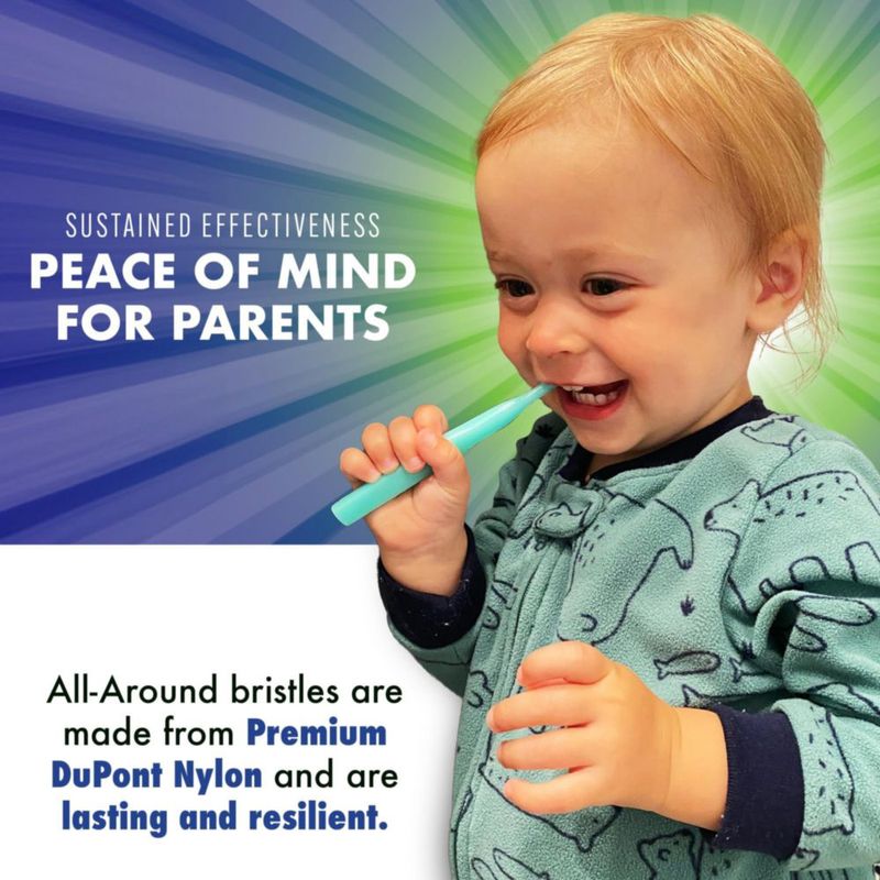 Cepillo de dientes Brilliant - Pack de 3 azul para 4 a 24 meses