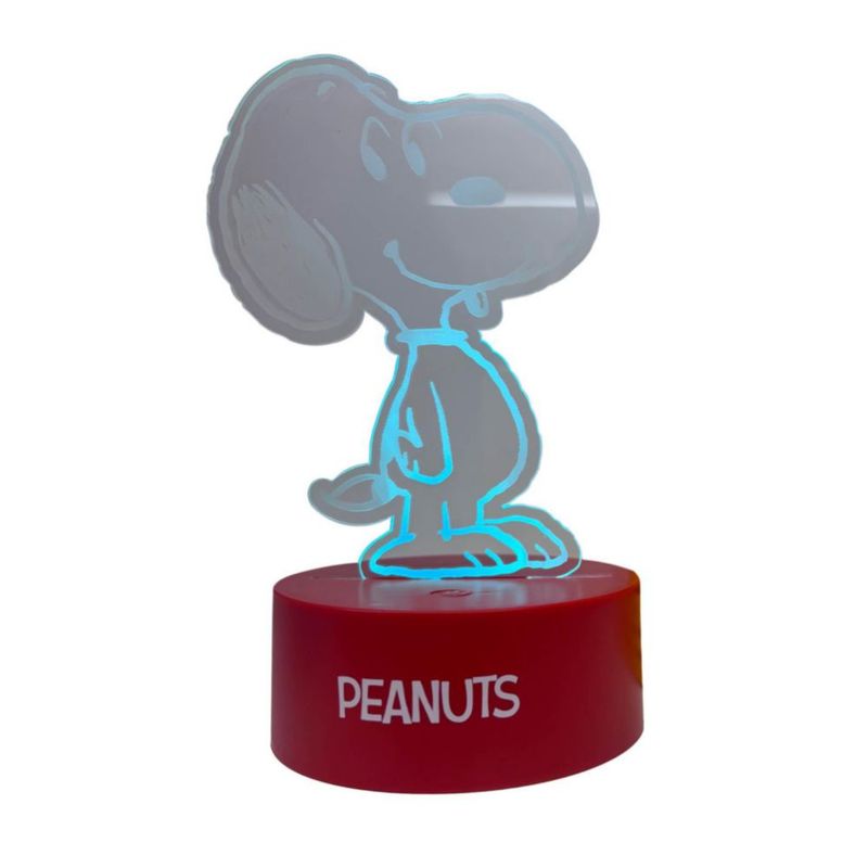 Lámpara LED Idea Nuova 18 cm 3D Snoopy con Cambio de Color