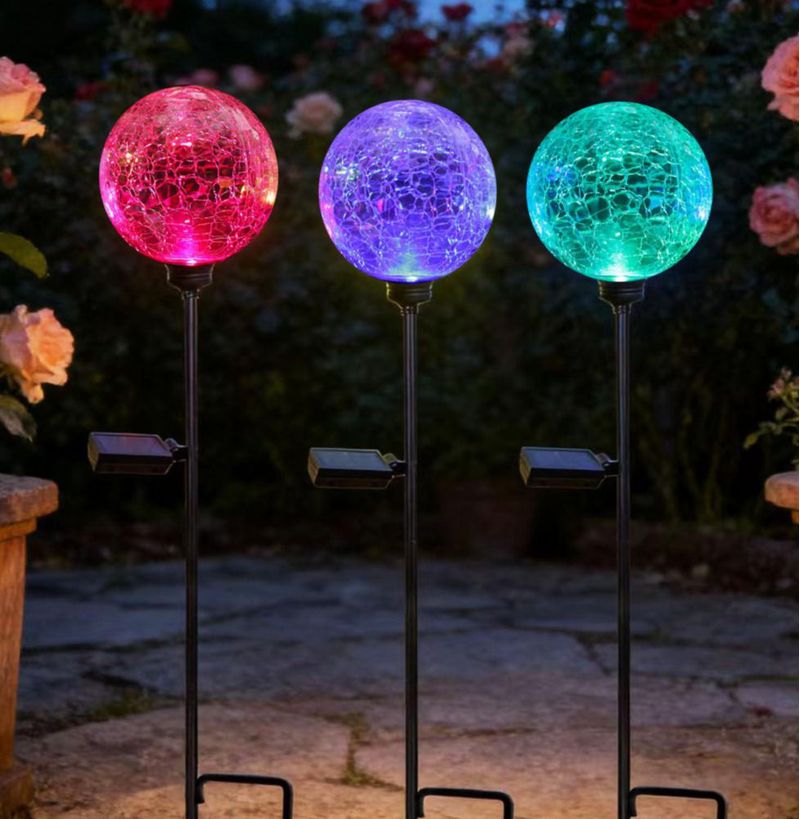 Luces solares de jardín HOOEN pack de 6 multicolor impermeables