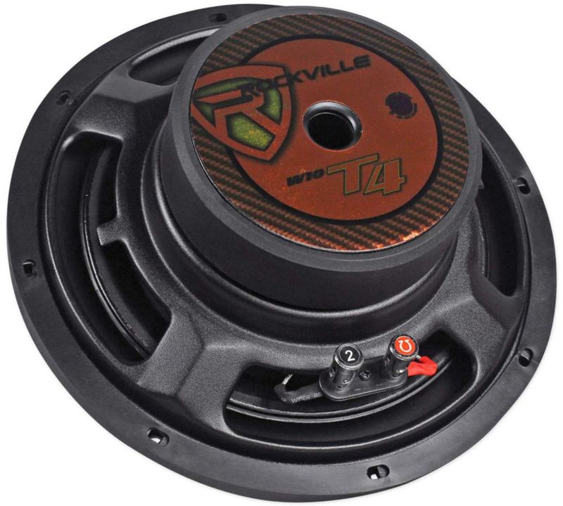 Subwoofer para coche Rockville 25 cm 300 W RMS 2 Ω Slim